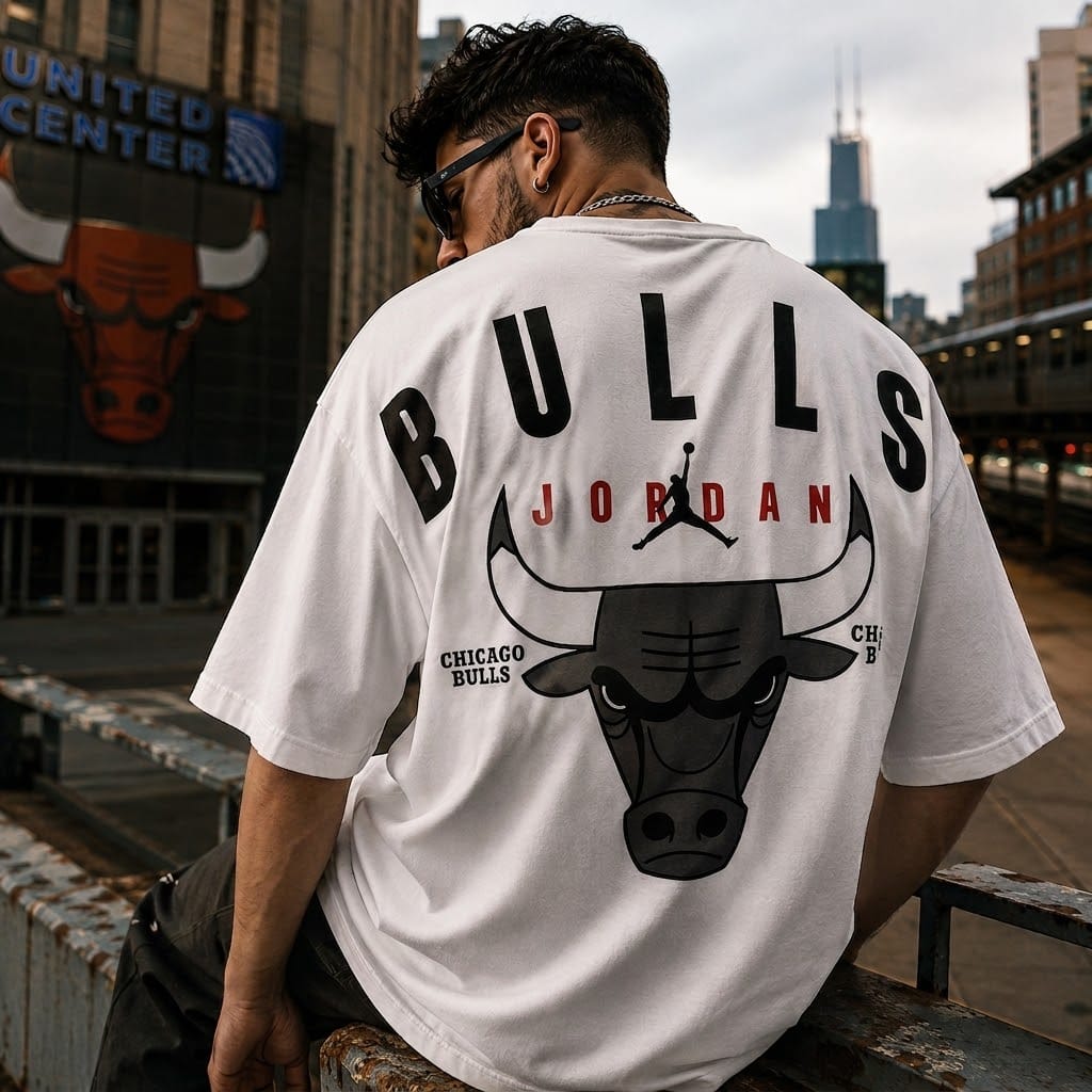 CHIGACO BULLS & JORDAN Oversize T-shirt (printed)