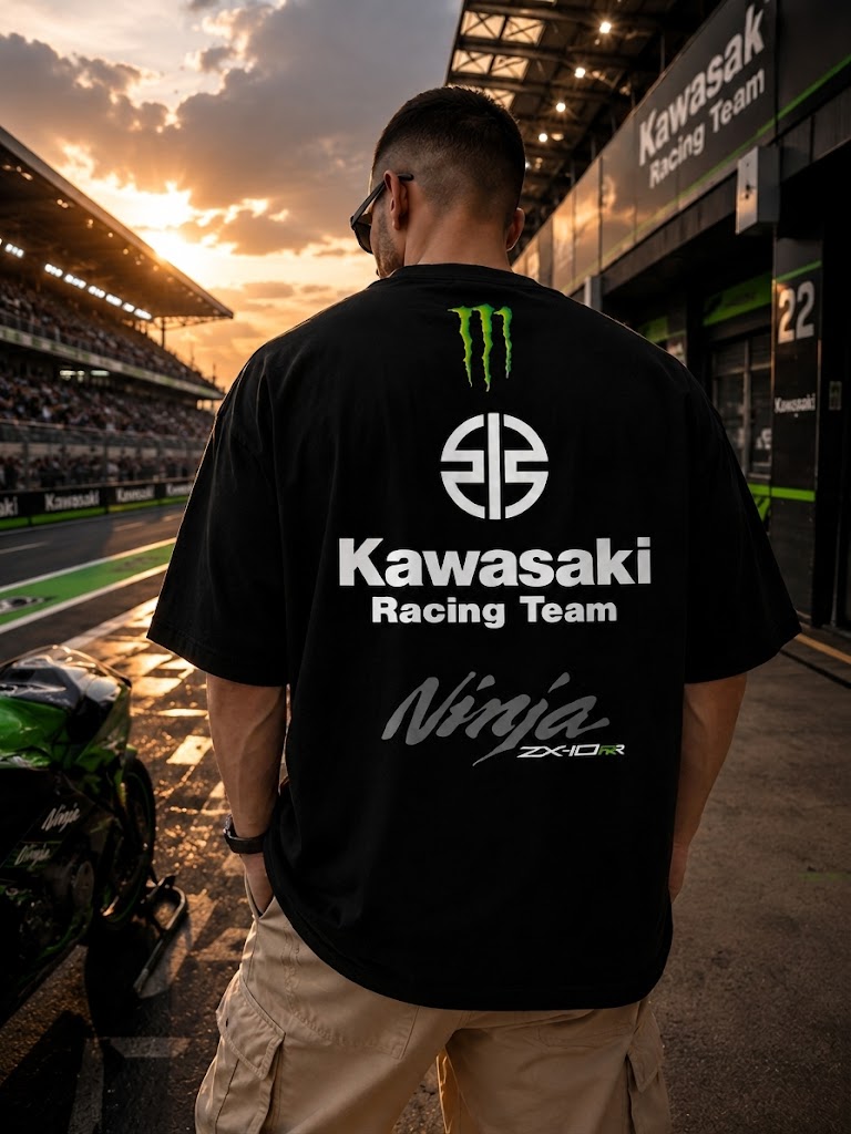 Kawasaki Racing Team Oversize T-shirt printed