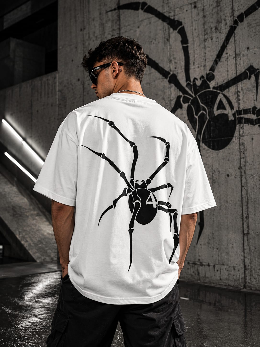 Black Spider Oversize T-shirt (printed)