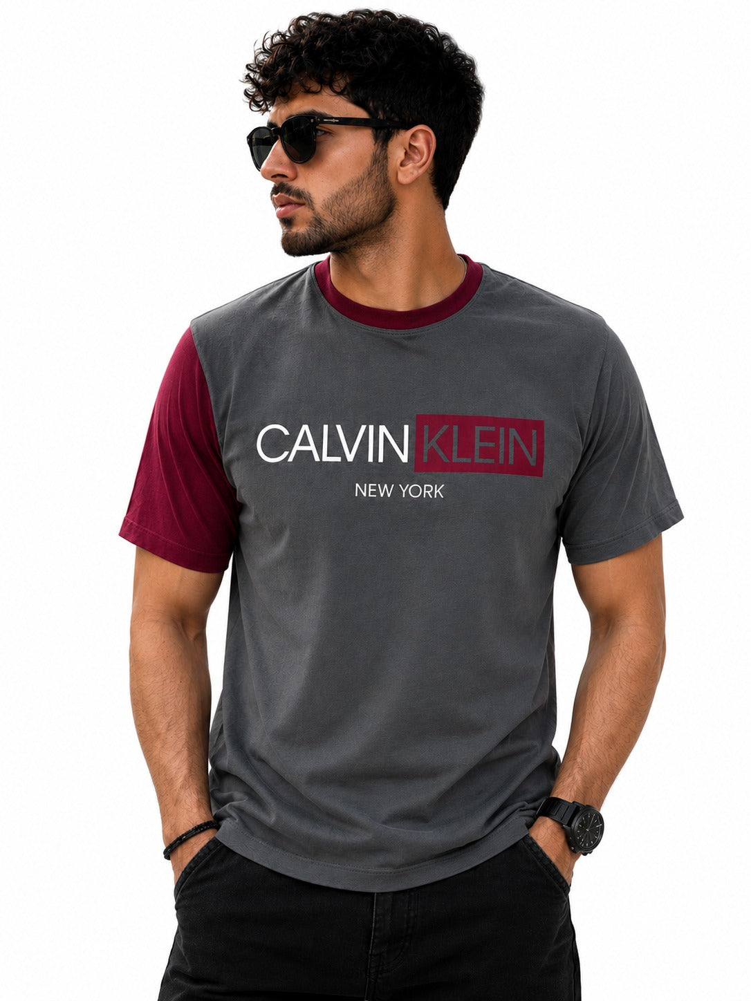 Calvin Klien New Regular Ringer printed T-shirt