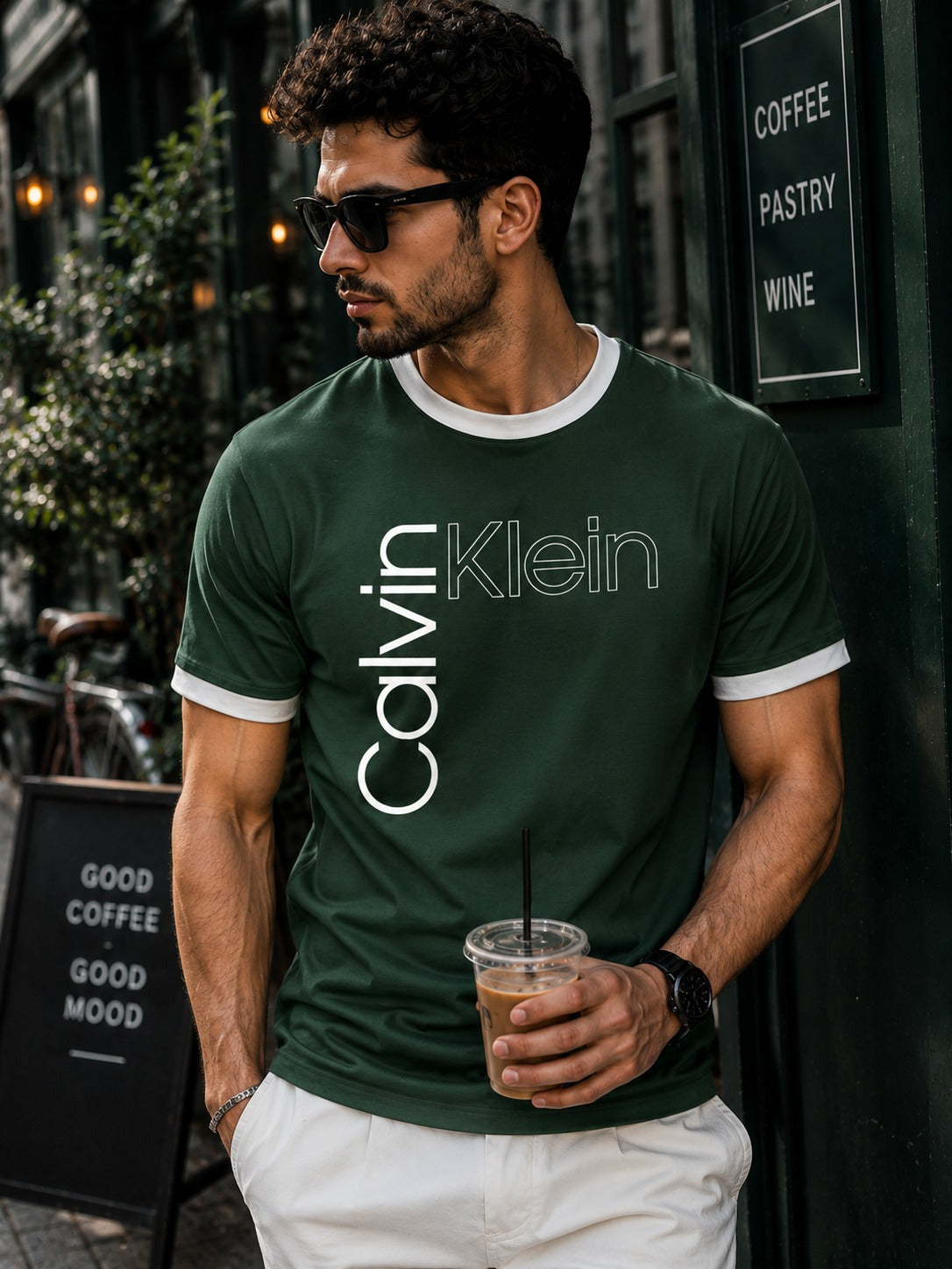 New Calvin Klien Regular Ringer printed T-shirt