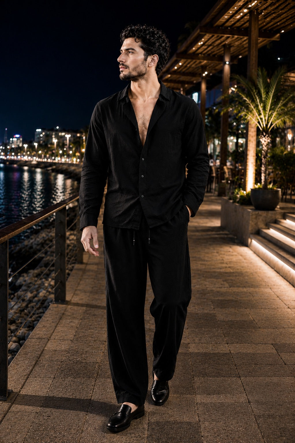 Premium Men's Linen Two-Piece Set