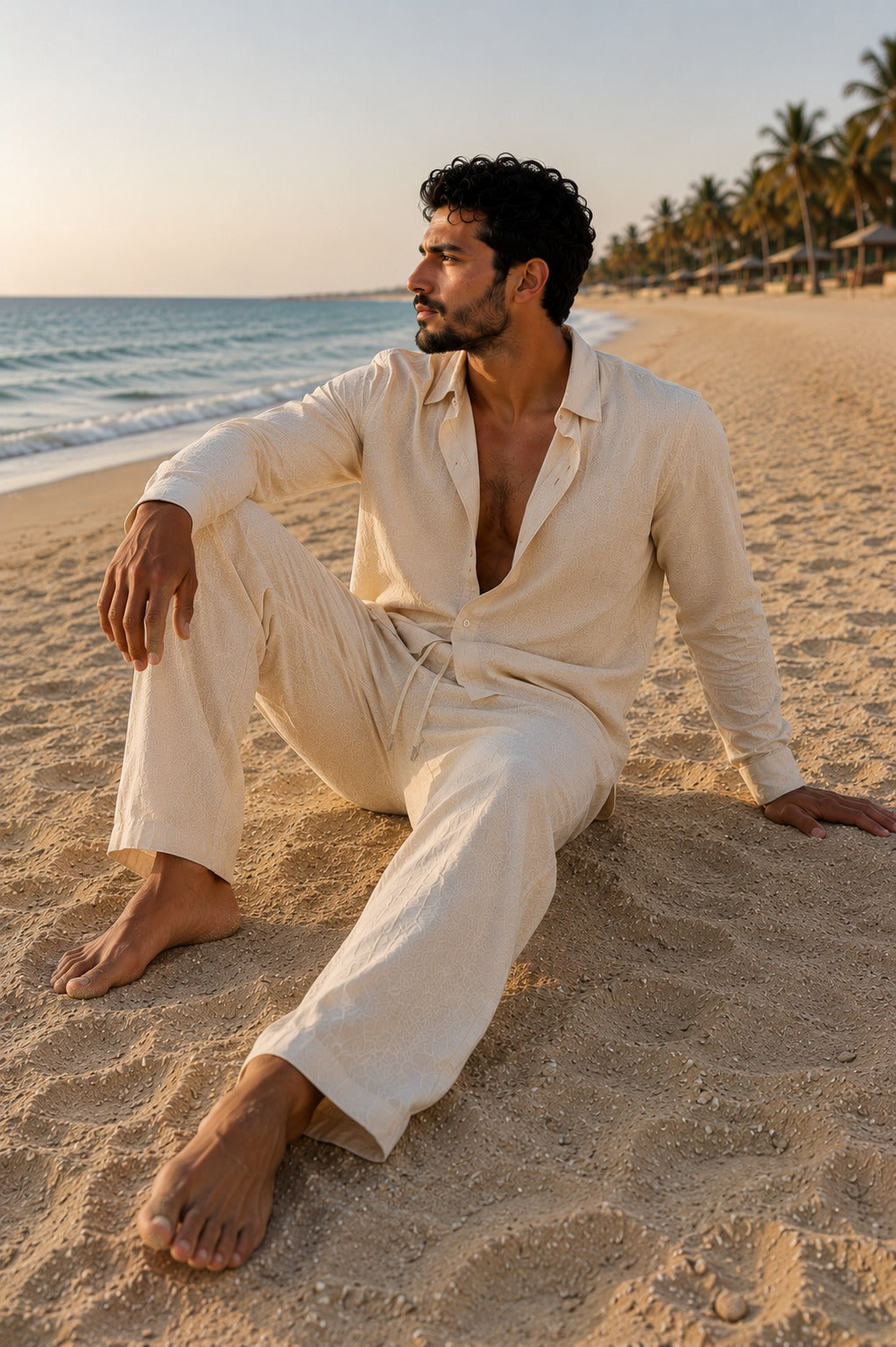 Premium Men's Linen Two-Piece Set