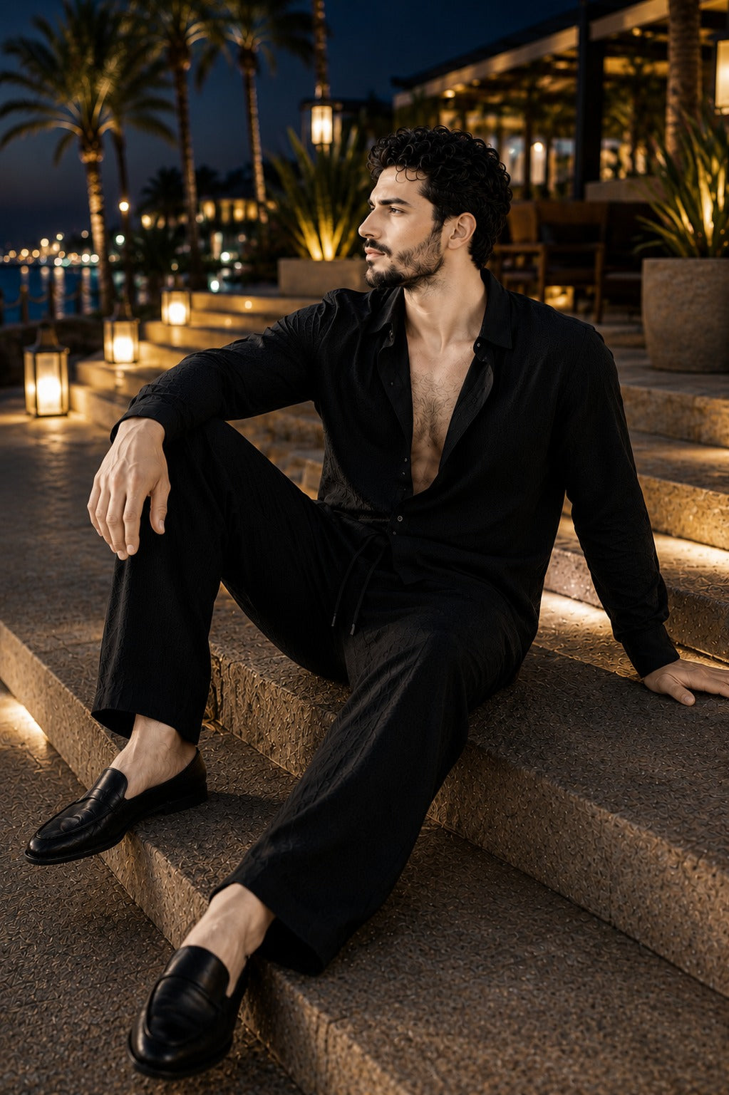 Premium Men's Linen Two-Piece Set