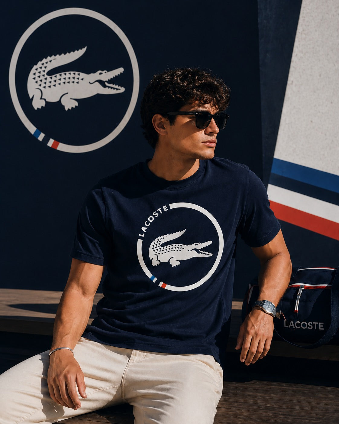 Lacoste Regular printed T-shirt