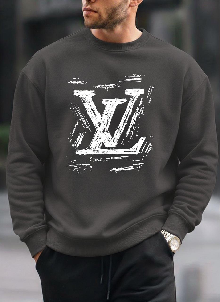 New LV oversized round sweatshirt