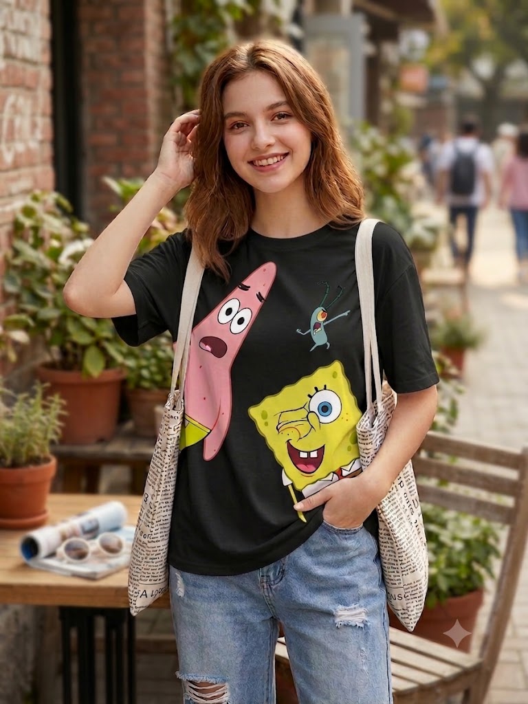 Spongebob printed Regular women T-shirt