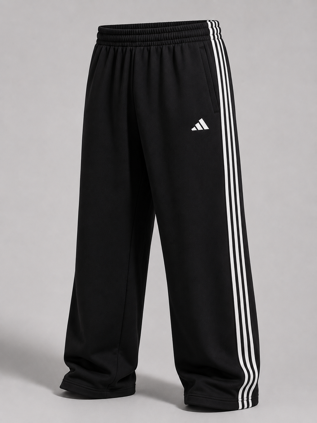Wide leg Melton pants