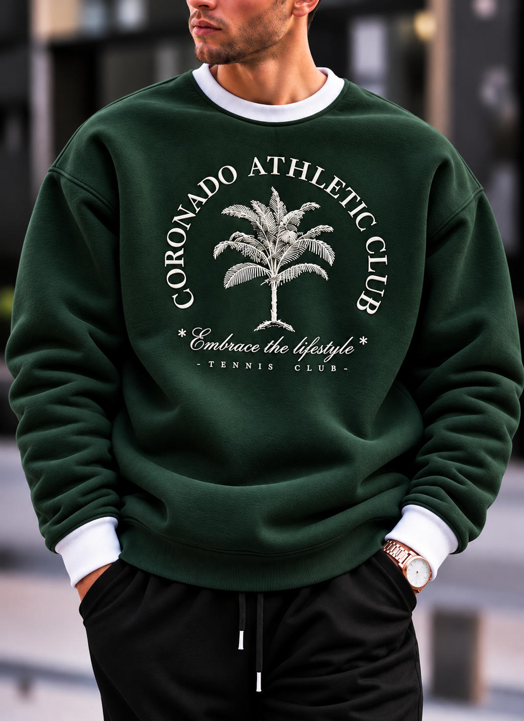 Coronado Athletic Club Oversized Ranger Round Sweatshirt