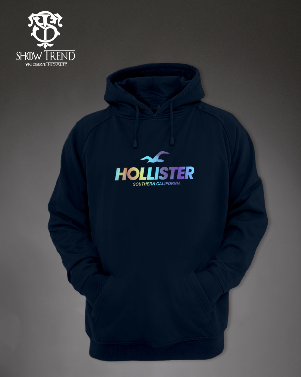 Hollister Printed Hoodie Raglan