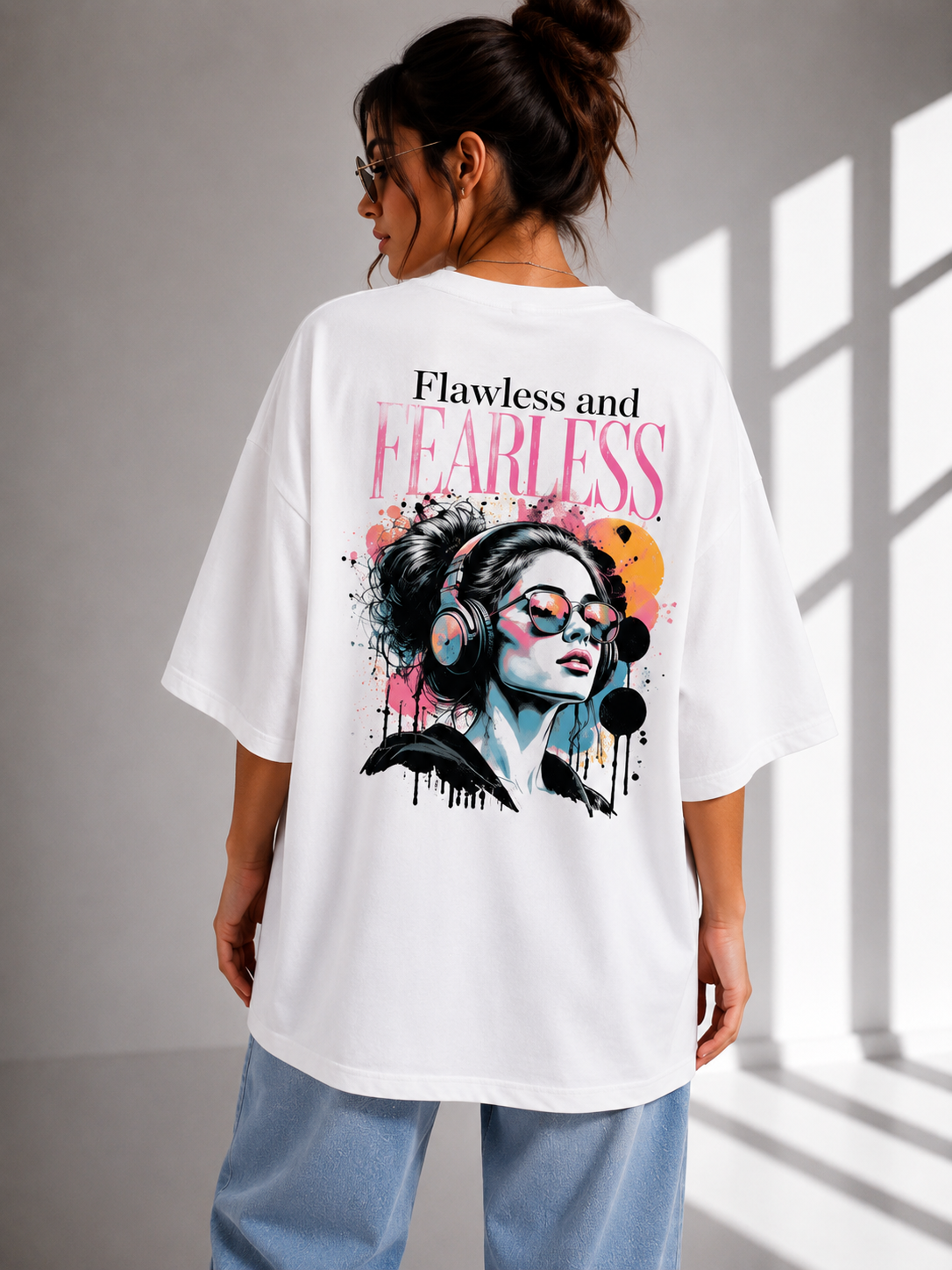Flowless Oversize T-shirt Printed T-shirt (Girls)