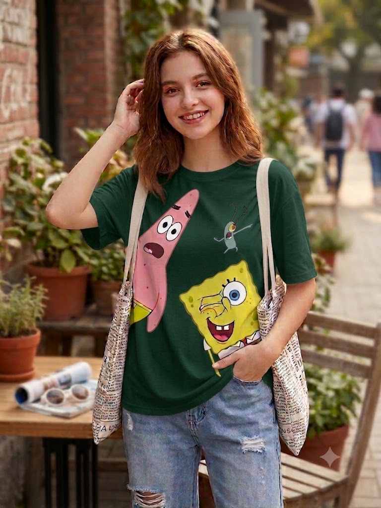 Spongebob printed Regular women T-shirt