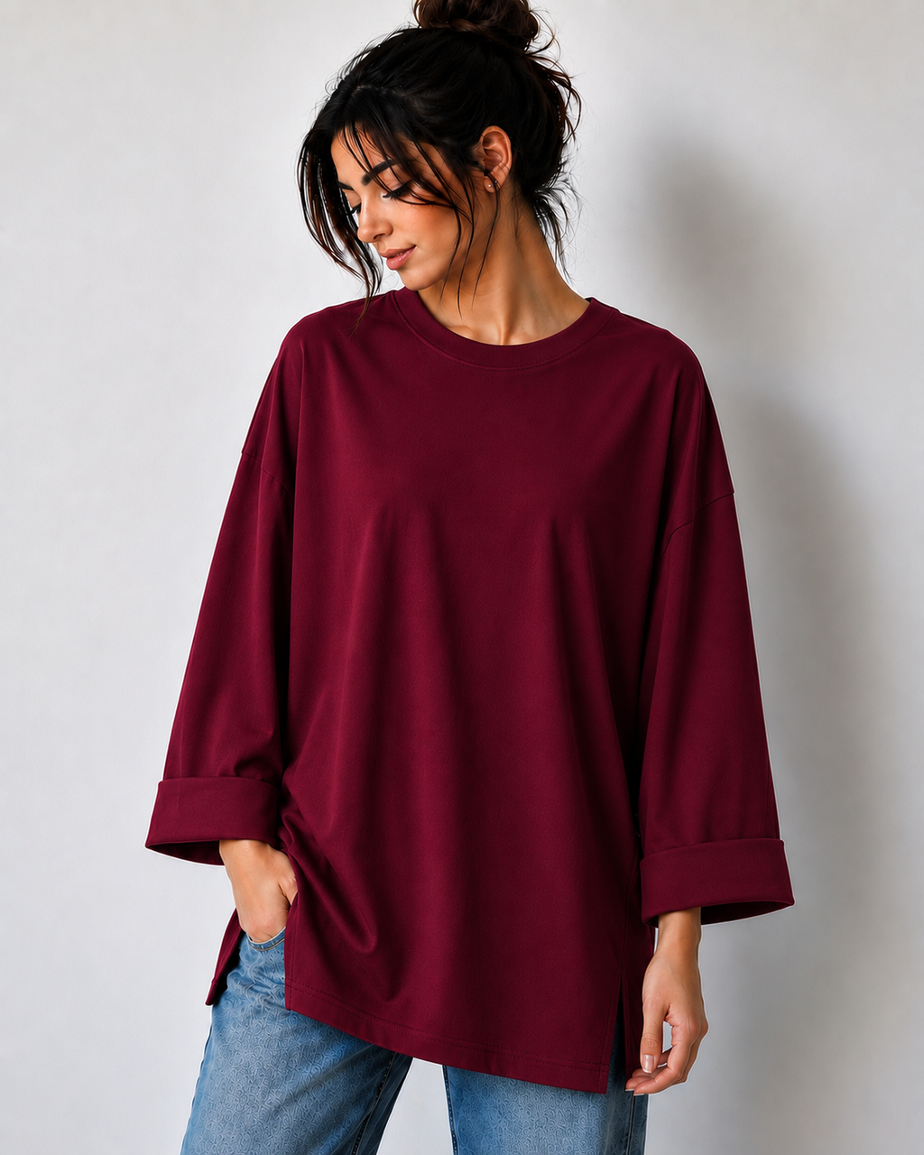 Basic Oversize T-shirt Long Sleeve