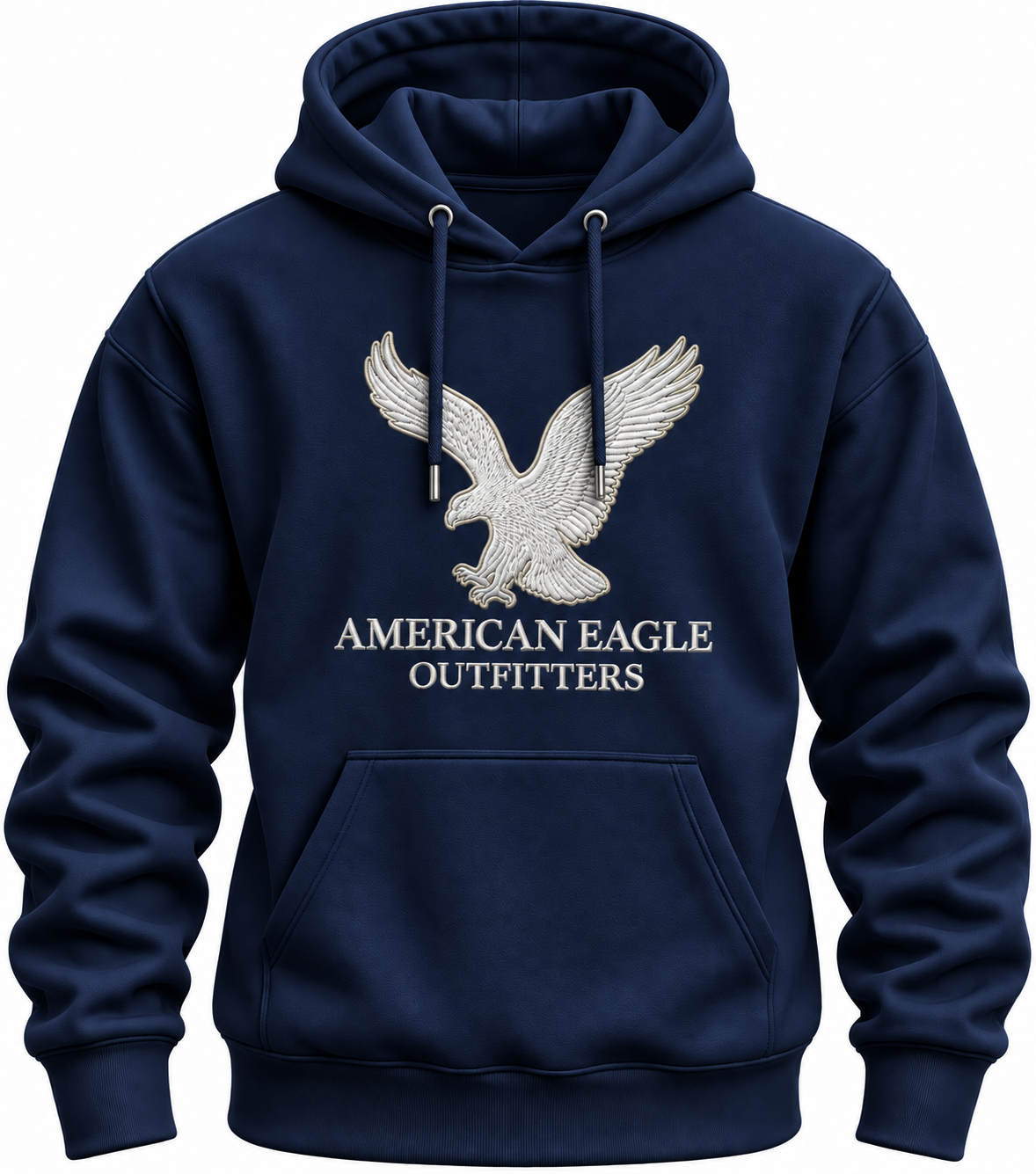 Printed American Eagle Regular Winter Hoodie