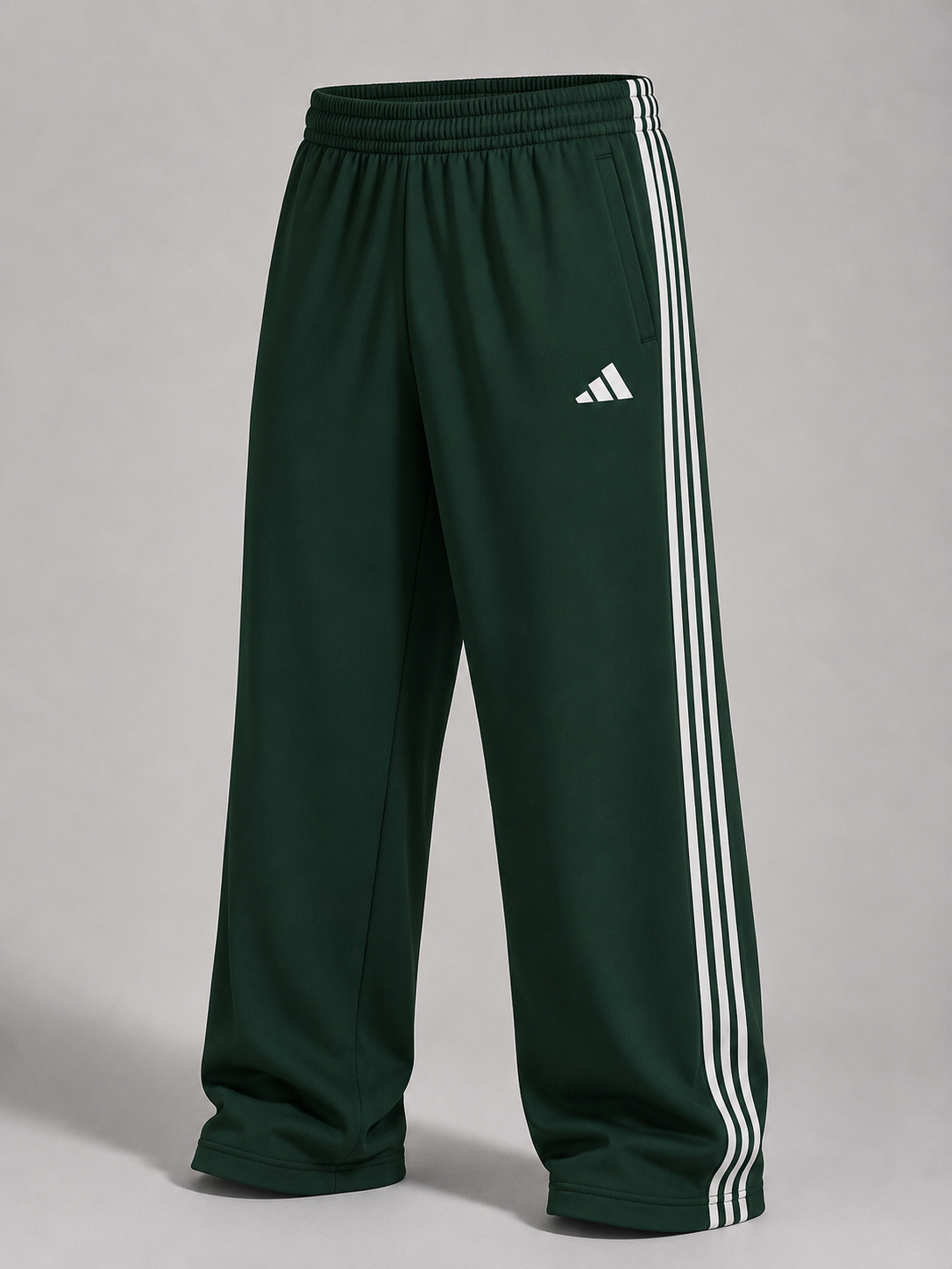 Wide leg Melton pants