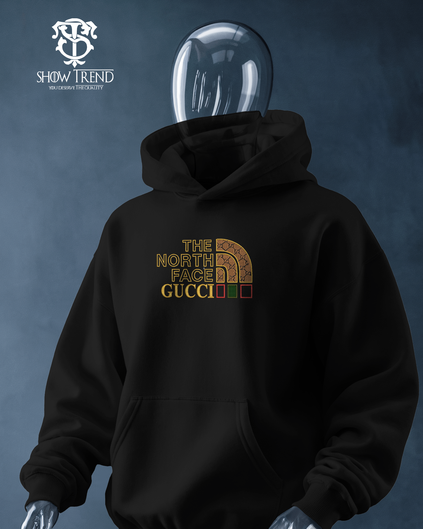 The North Face Embroidered oversize Hoodie