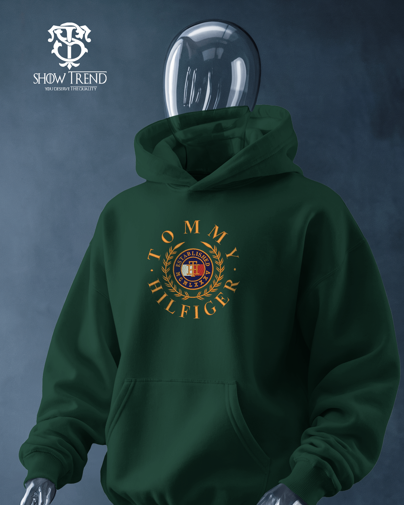 Tommy Hilfiger Oversized Embroidered Hoodie