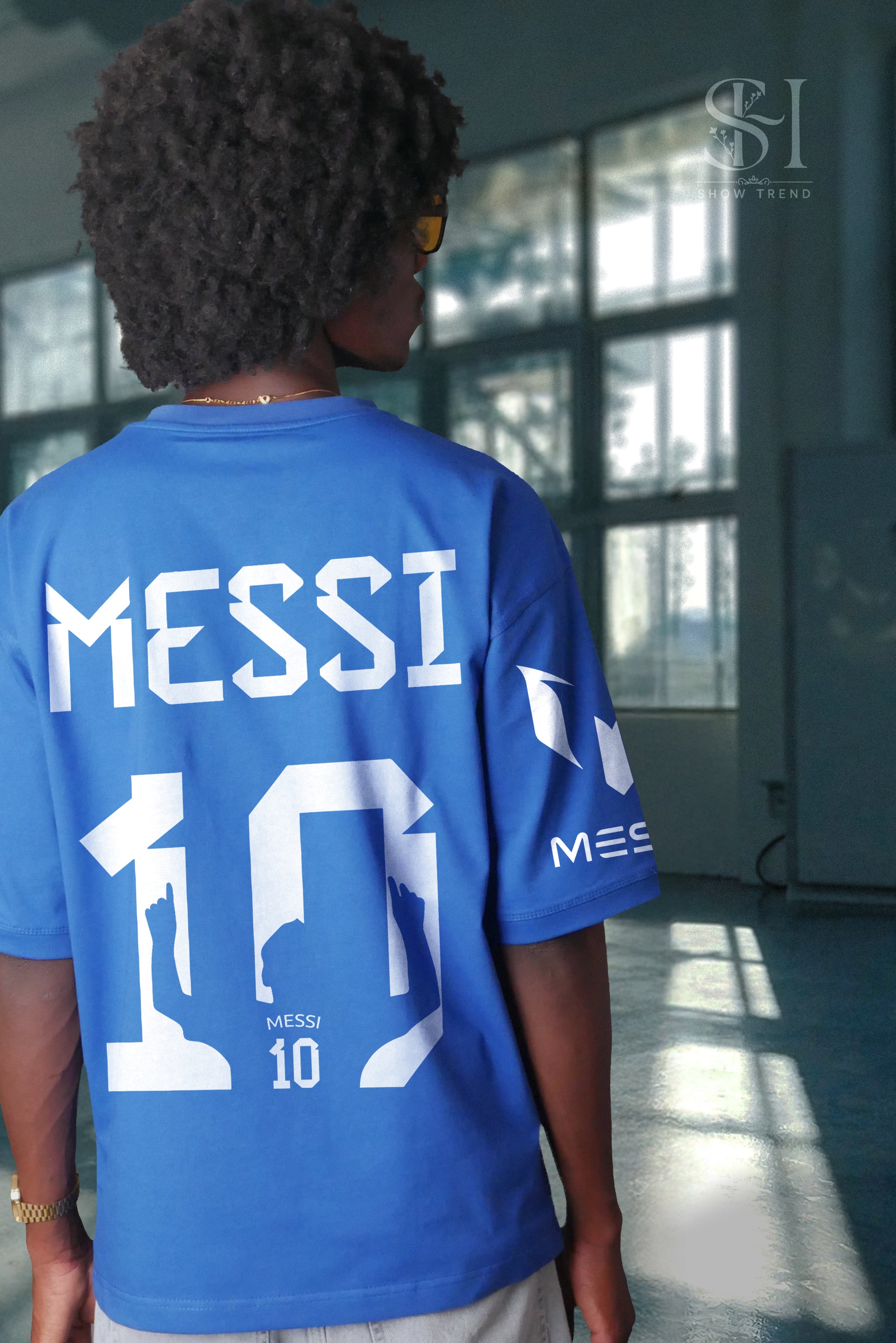 Blue Messi Oversize T-shirt