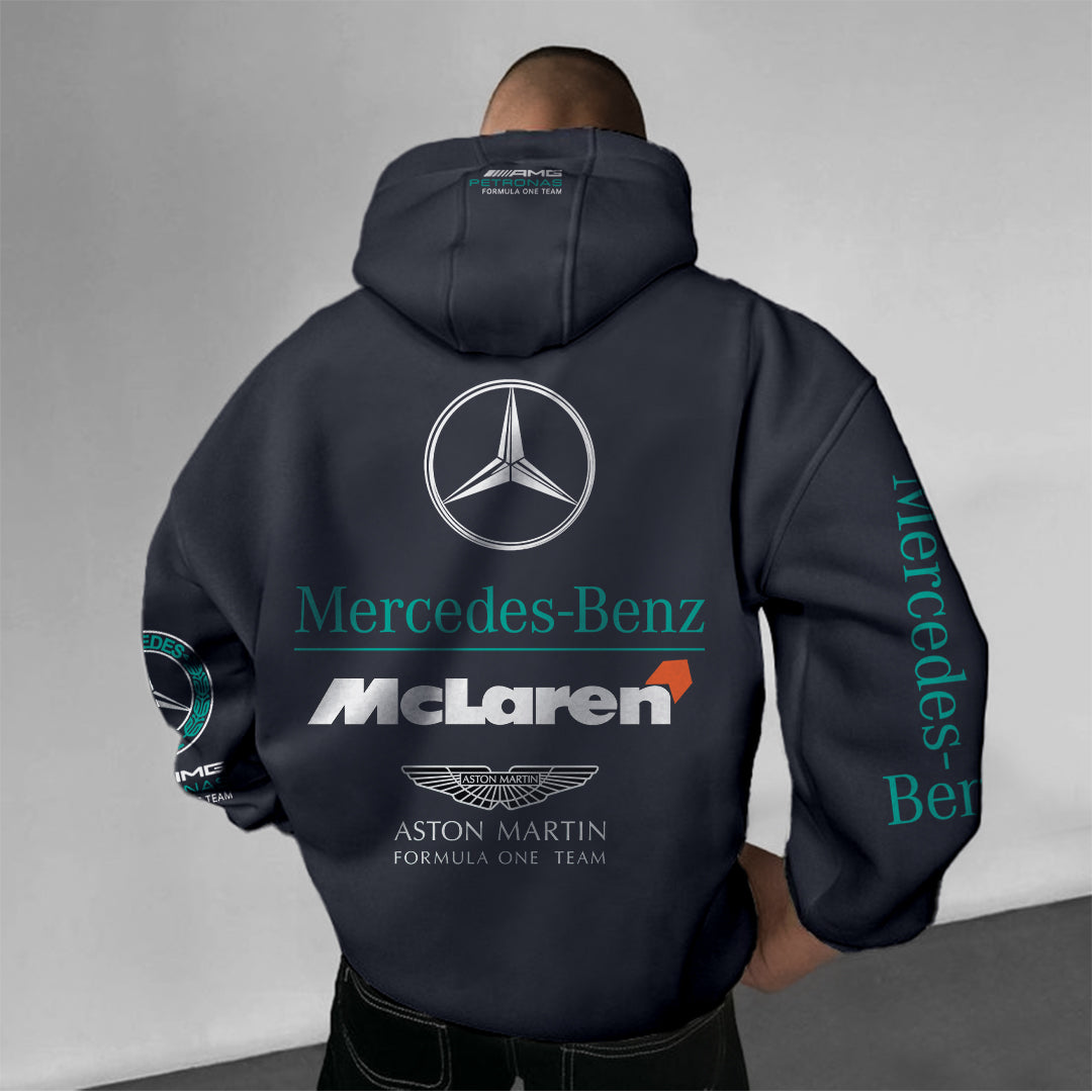 Mercedes-Benz Oversized Printed Hoodie