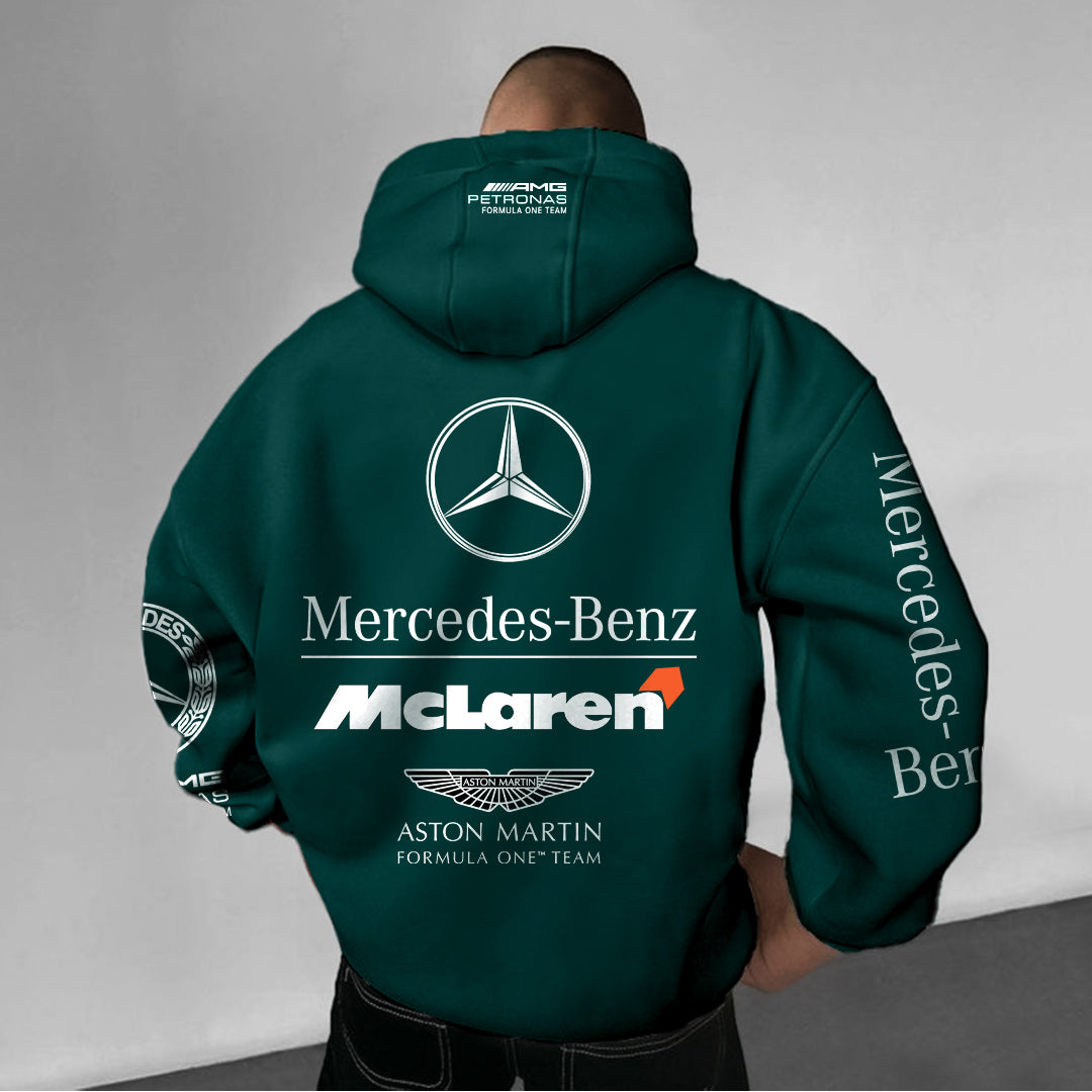 Mercedes-Benz Oversized Printed Hoodie