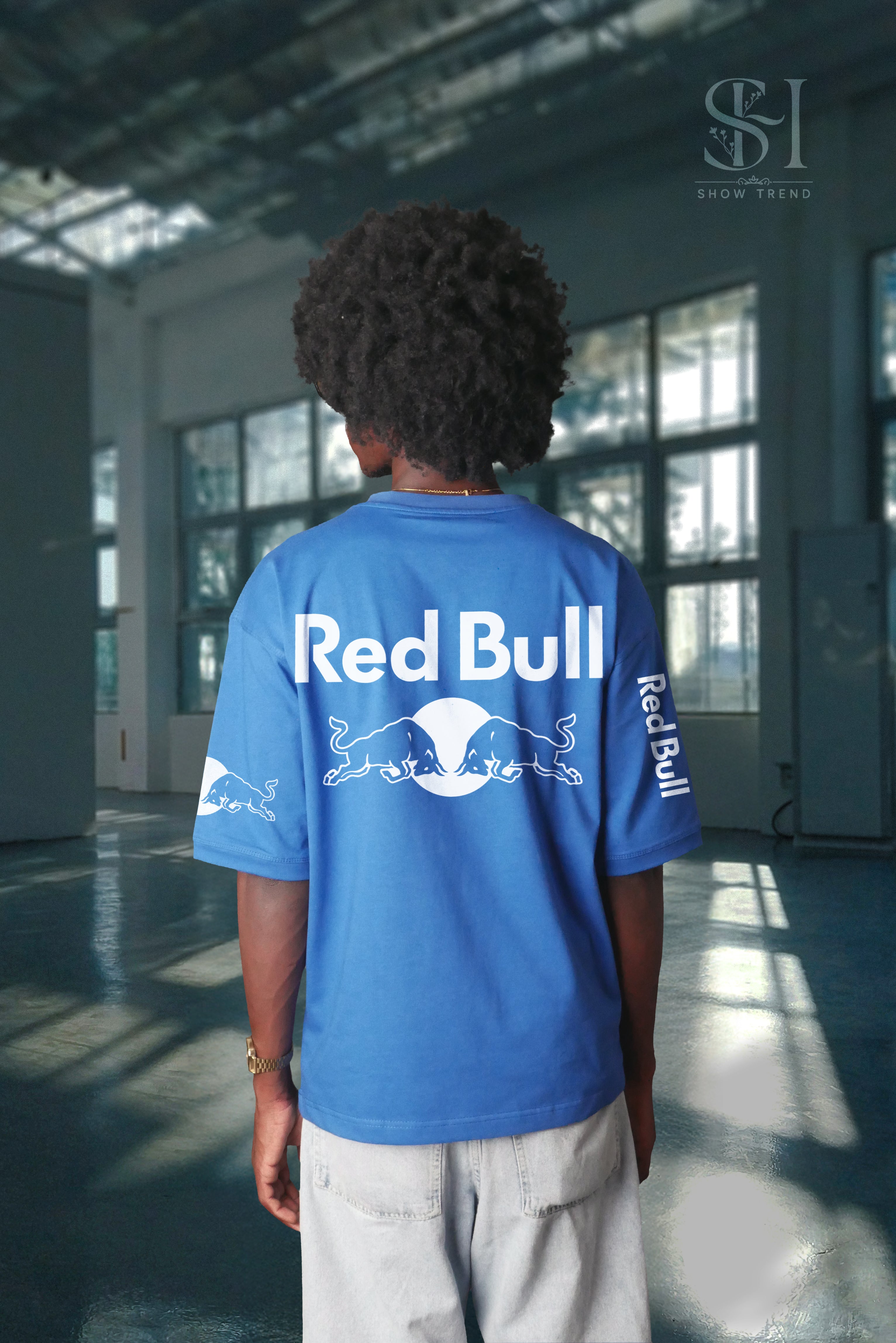 RBull Cyan Oversize T-shirt (printed)