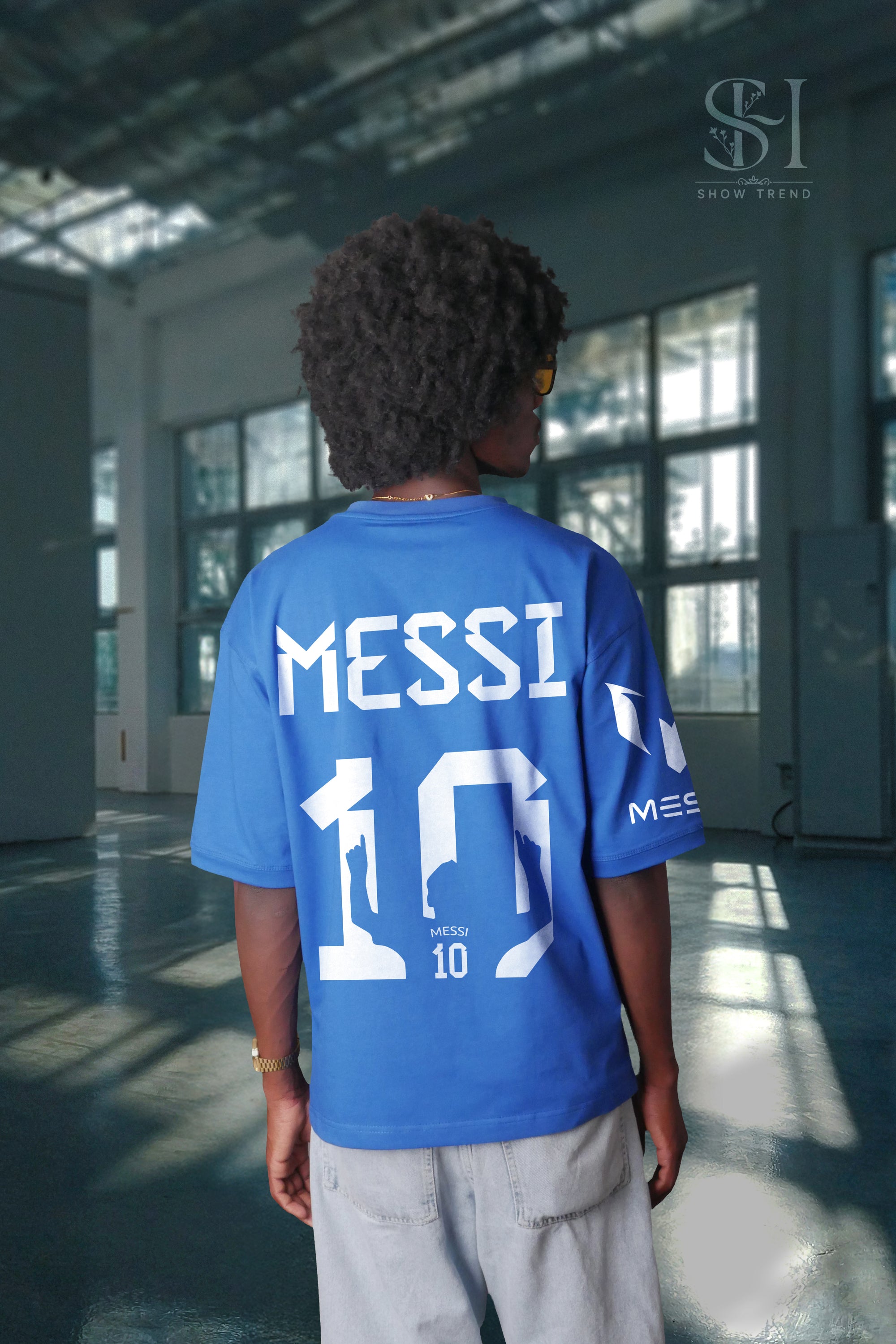 Blue Messi Oversize T-shirt
